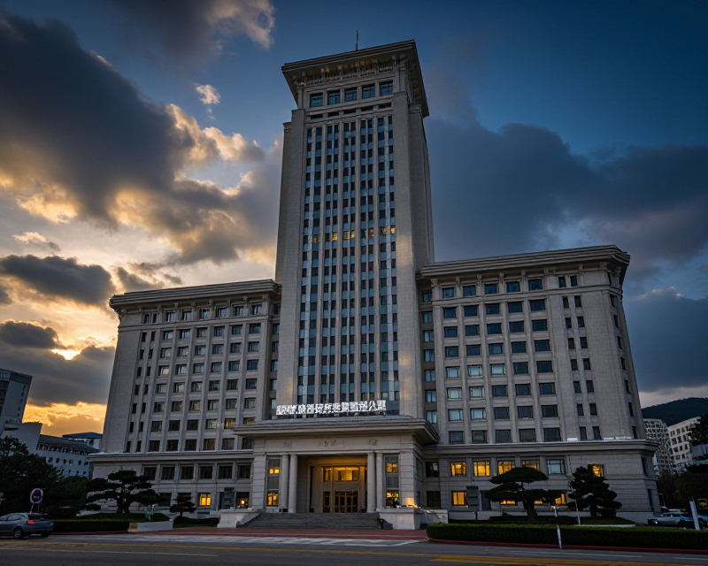 National Assembly Building at Twilight