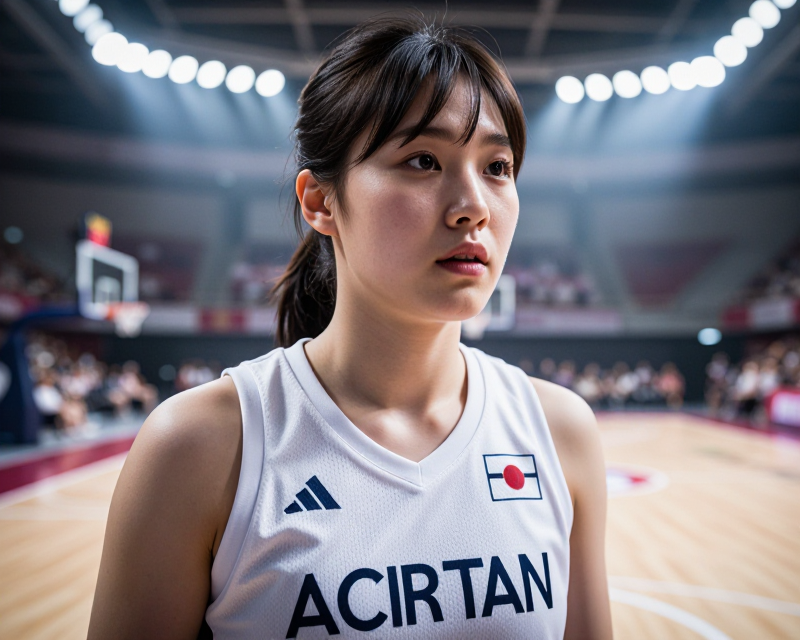 South Korean Basketball Player Focus