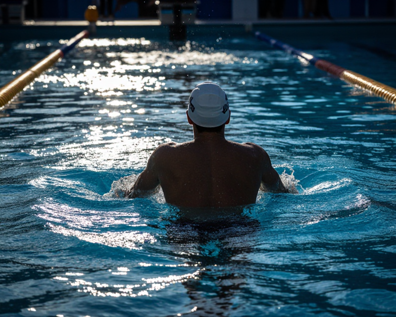 Cinematic Swimming Victory Atmosphere
