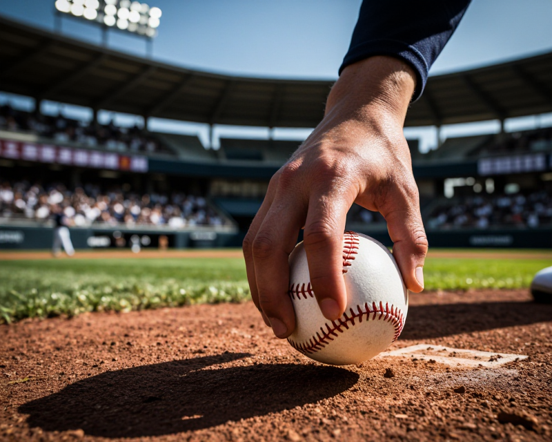 Cinematic Baseball Pitcher Focus