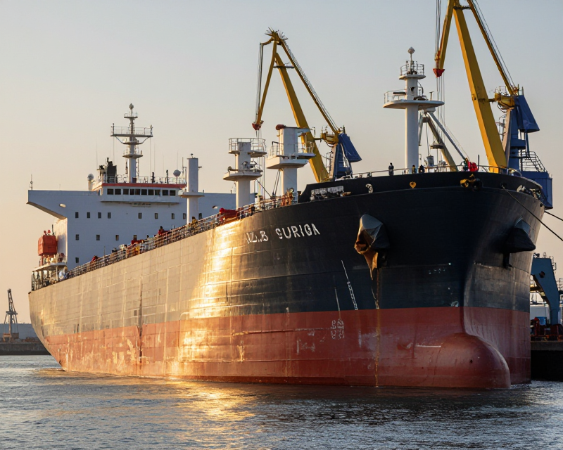 Massive VLCC at South Korean Shipyard