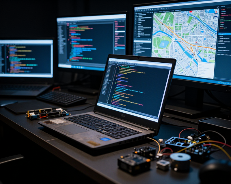 Cybercrime investigation scene