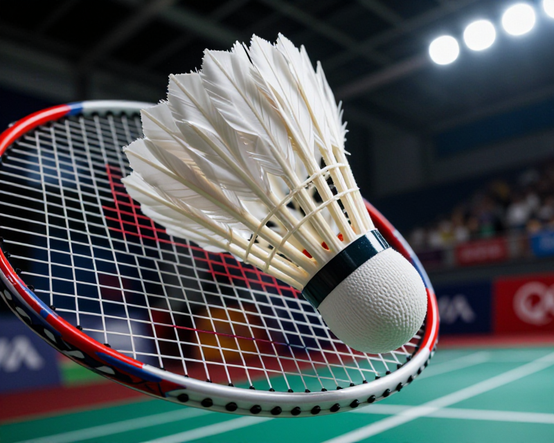Badminton Action Focus