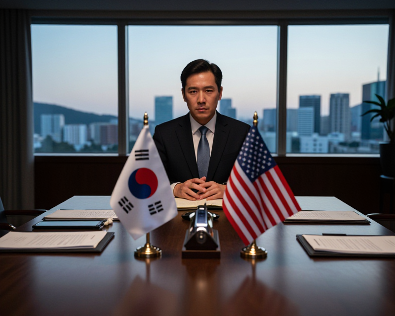 Diplomatic meeting atmosphere in Seoul
